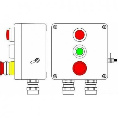 ДКС Взрывозащищенный пост управления из алюминия CPE-Р-05-(1xLR(250)-P1G (11)-1xP3E(11))-2xAASBMB(C)1Ex d e IIC T6 Gb / Ex tb IIIC T80°C Db IP66/КЗ/ШЗ ДКС Взрывозащищенный пост управления из алюминия CPE-Р-05-(1xLR(250)-P1G (11)-1xP3E(11))-2xAASBMB(C)1Ex d e IIC T6 Gb / Ex tb IIIC T80°C Db IP66/КЗ/ШЗ